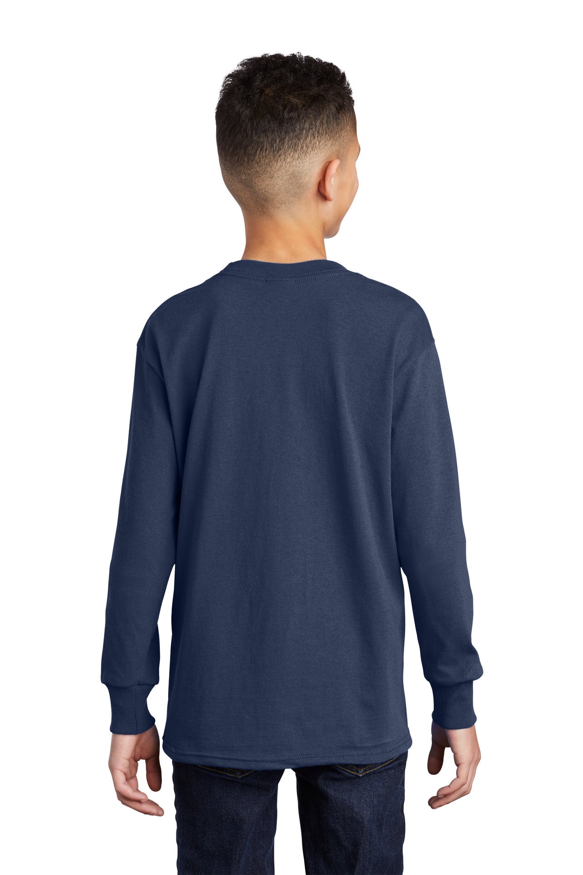 Port & Company® Youth Long Sleeve Core Cotton Tee