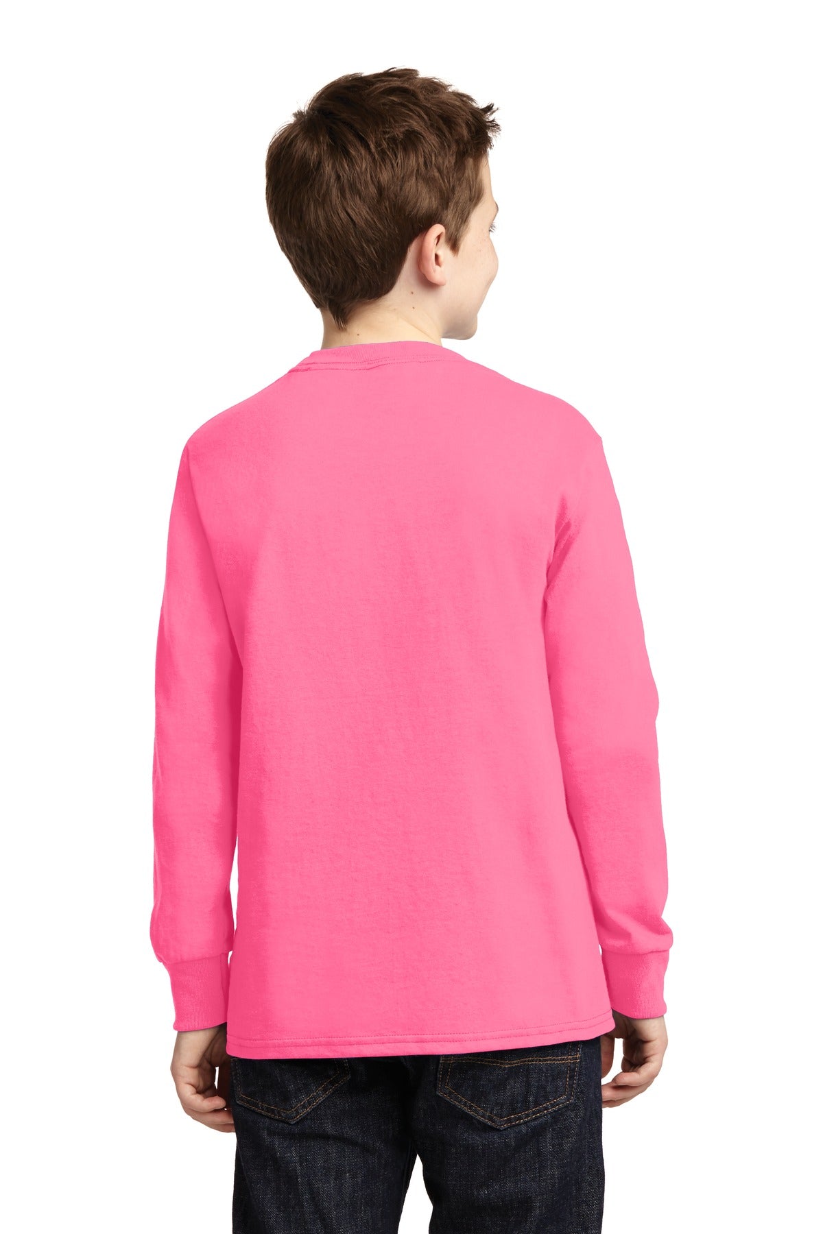 Port & Company® Youth Long Sleeve Core Cotton Tee