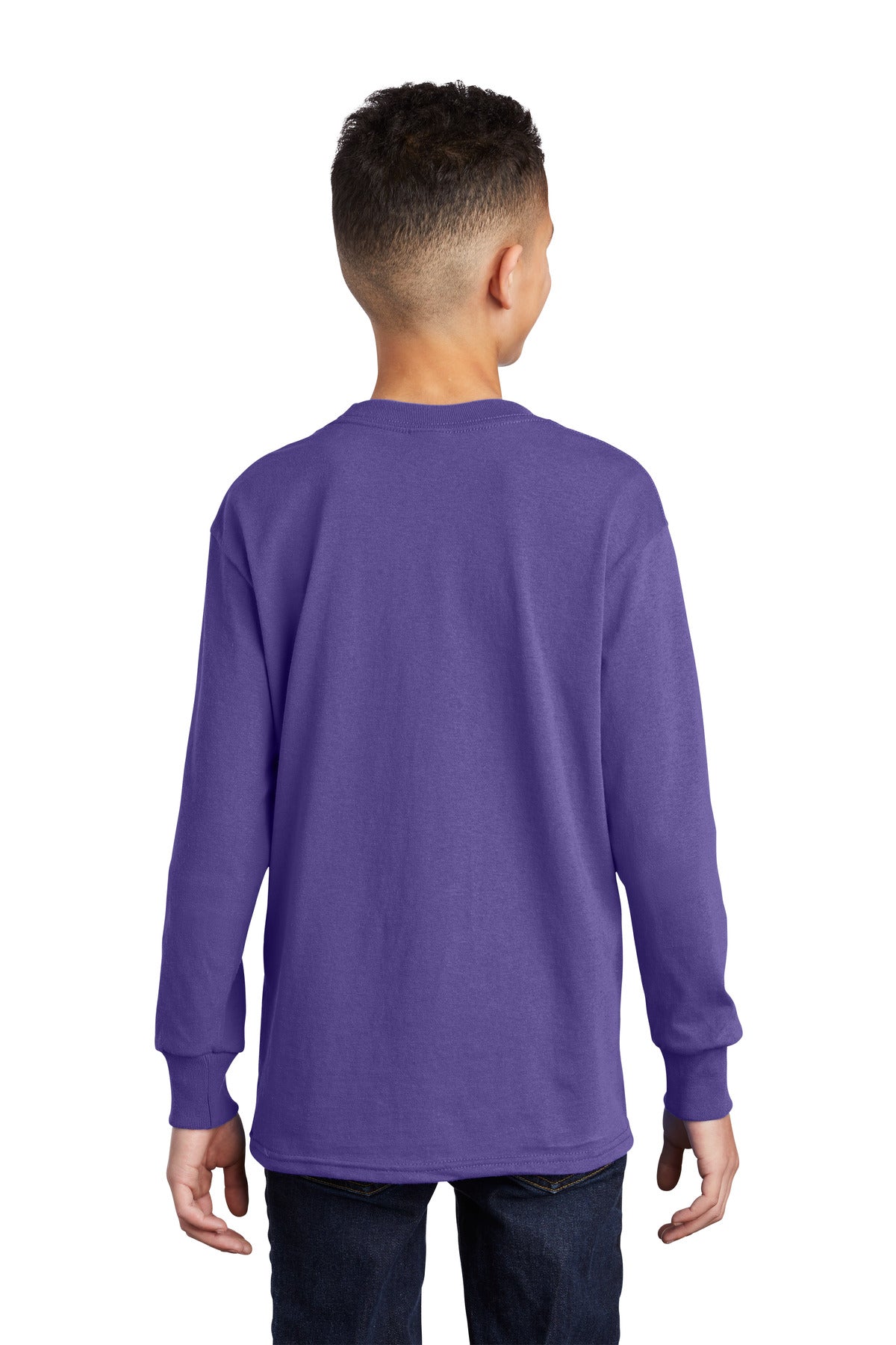 Port & Company® Youth Long Sleeve Core Cotton Tee