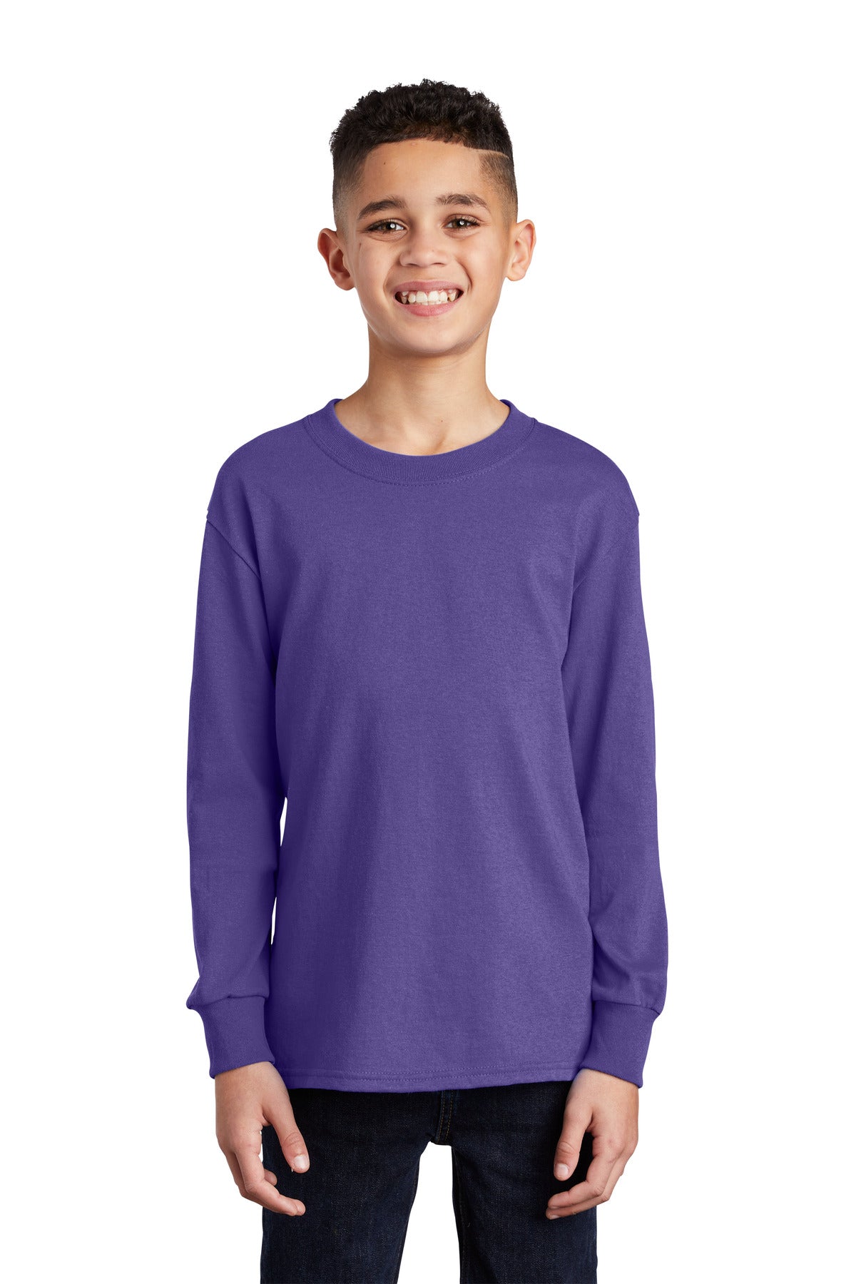 Port & Company® Youth Long Sleeve Core Cotton Tee