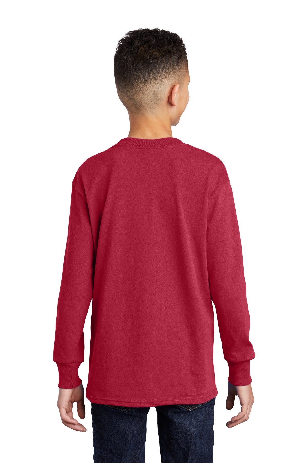 Port & Company® Youth Long Sleeve Core Cotton Tee