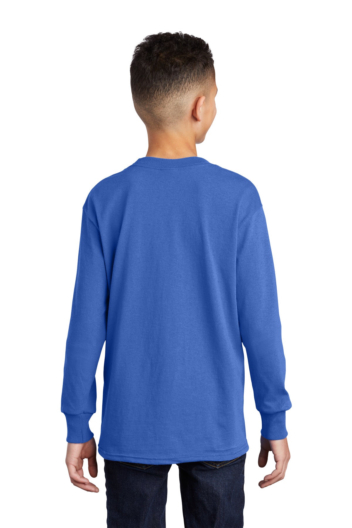 Port & Company® Youth Long Sleeve Core Cotton Tee