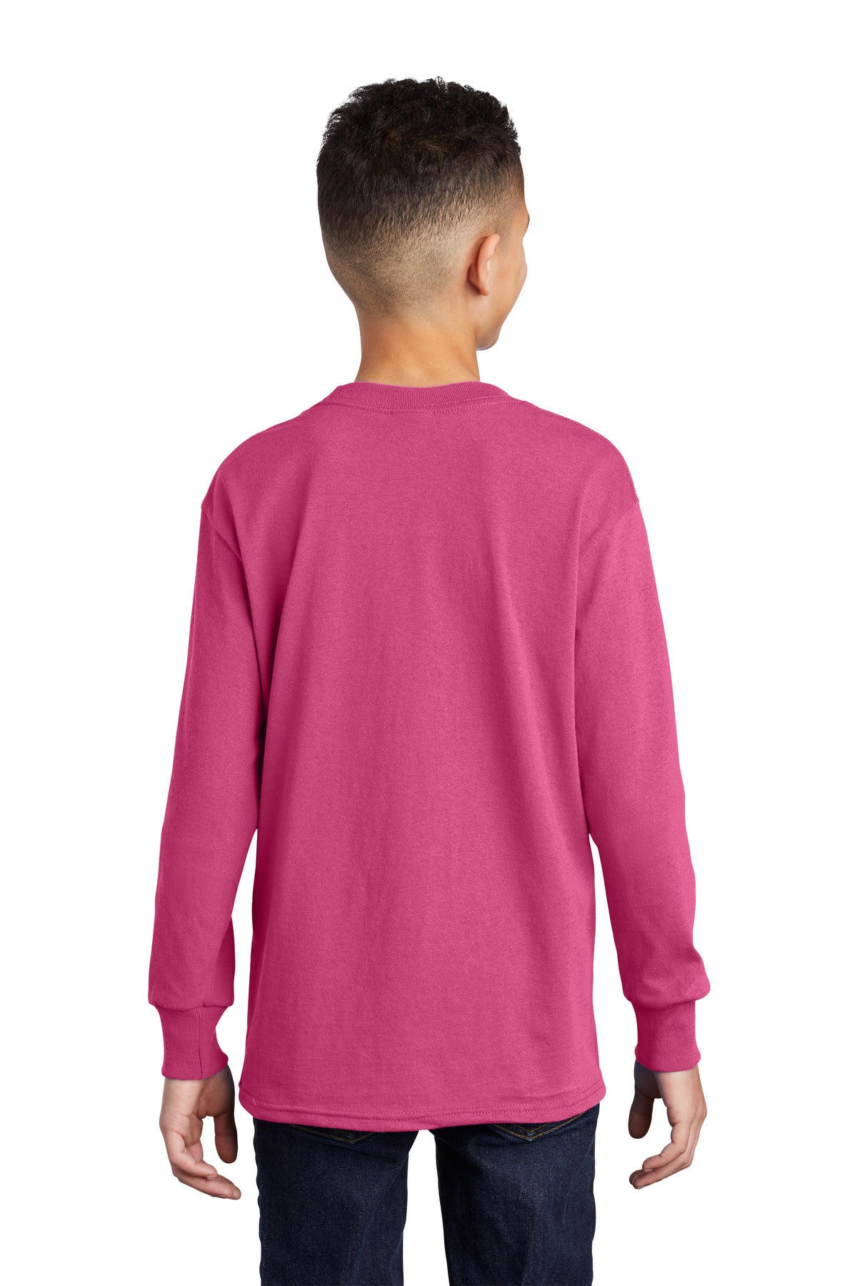 Port & Company® Youth Long Sleeve Core Cotton Tee