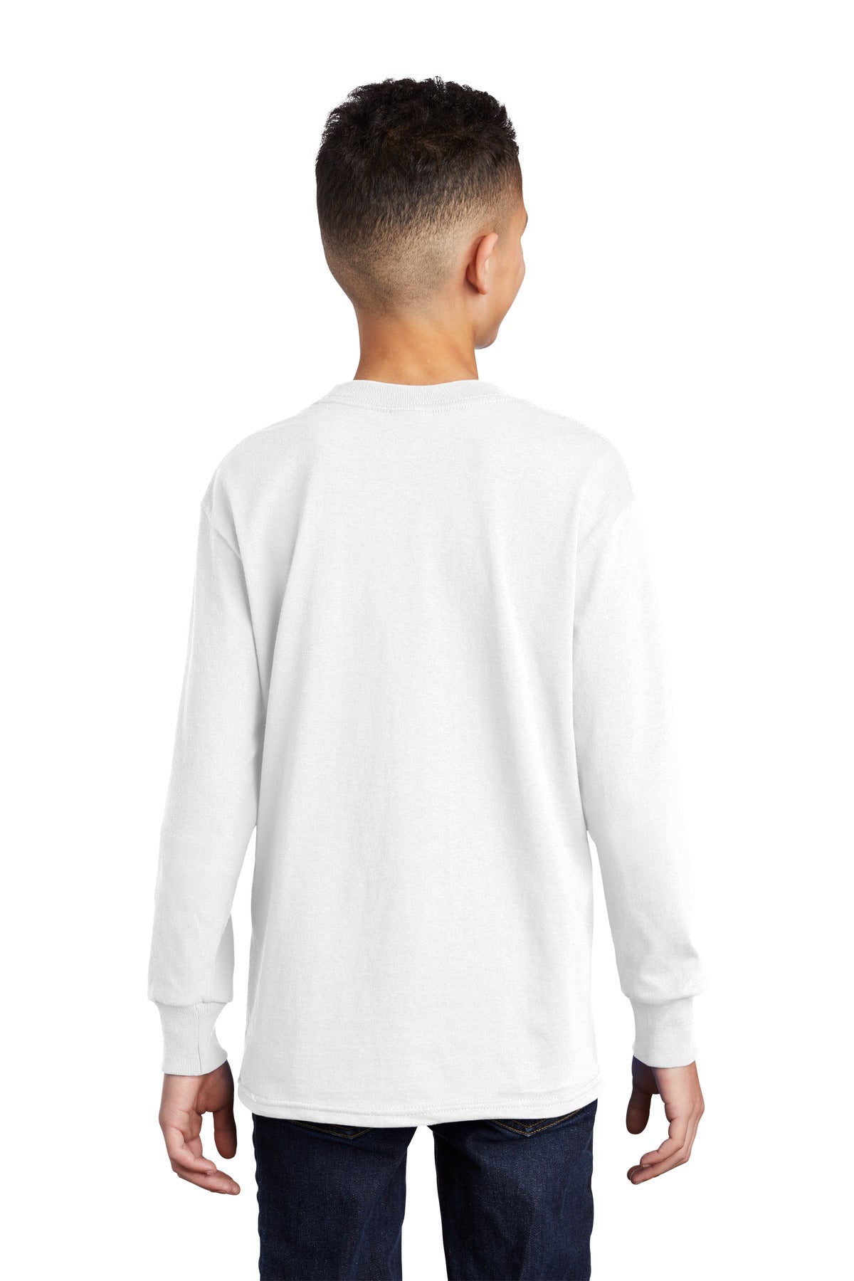 Port & Company® Youth Long Sleeve Core Cotton Tee
