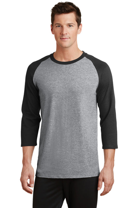 Port & Company® Core Blend 3/4-Sleeve Raglan Tee