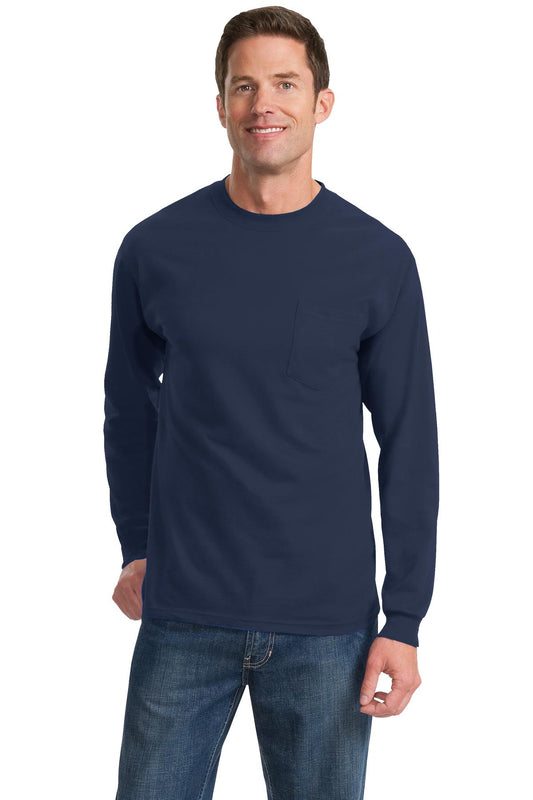 Port & Company® - Long Sleeve Essential Pocket Tee