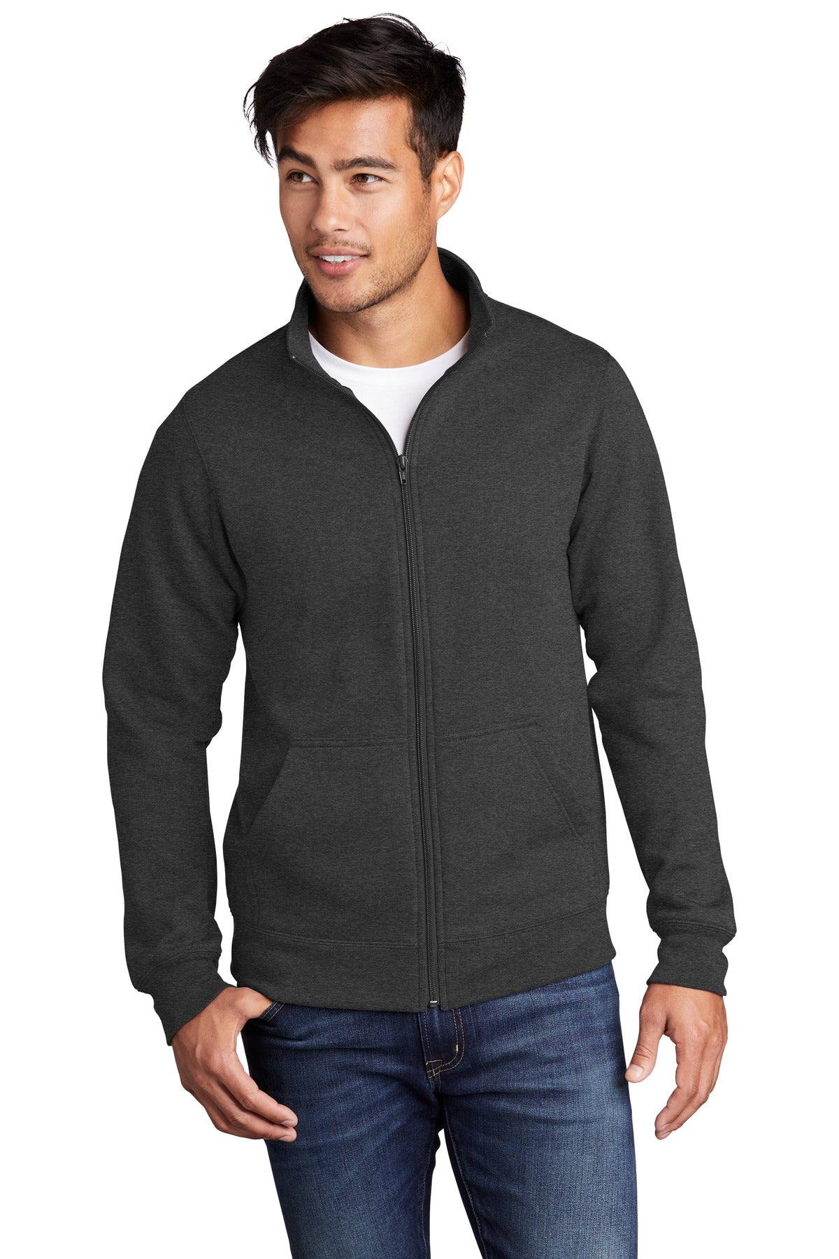 Port & Company® Core Fleece Cadet Full-Zip Sweatshirt