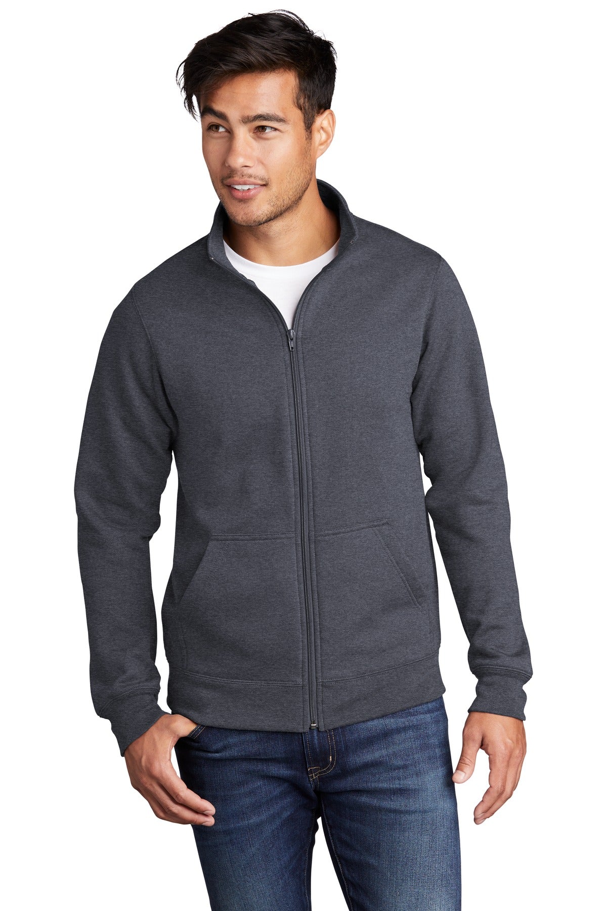Port & Company® Core Fleece Cadet Full-Zip Sweatshirt