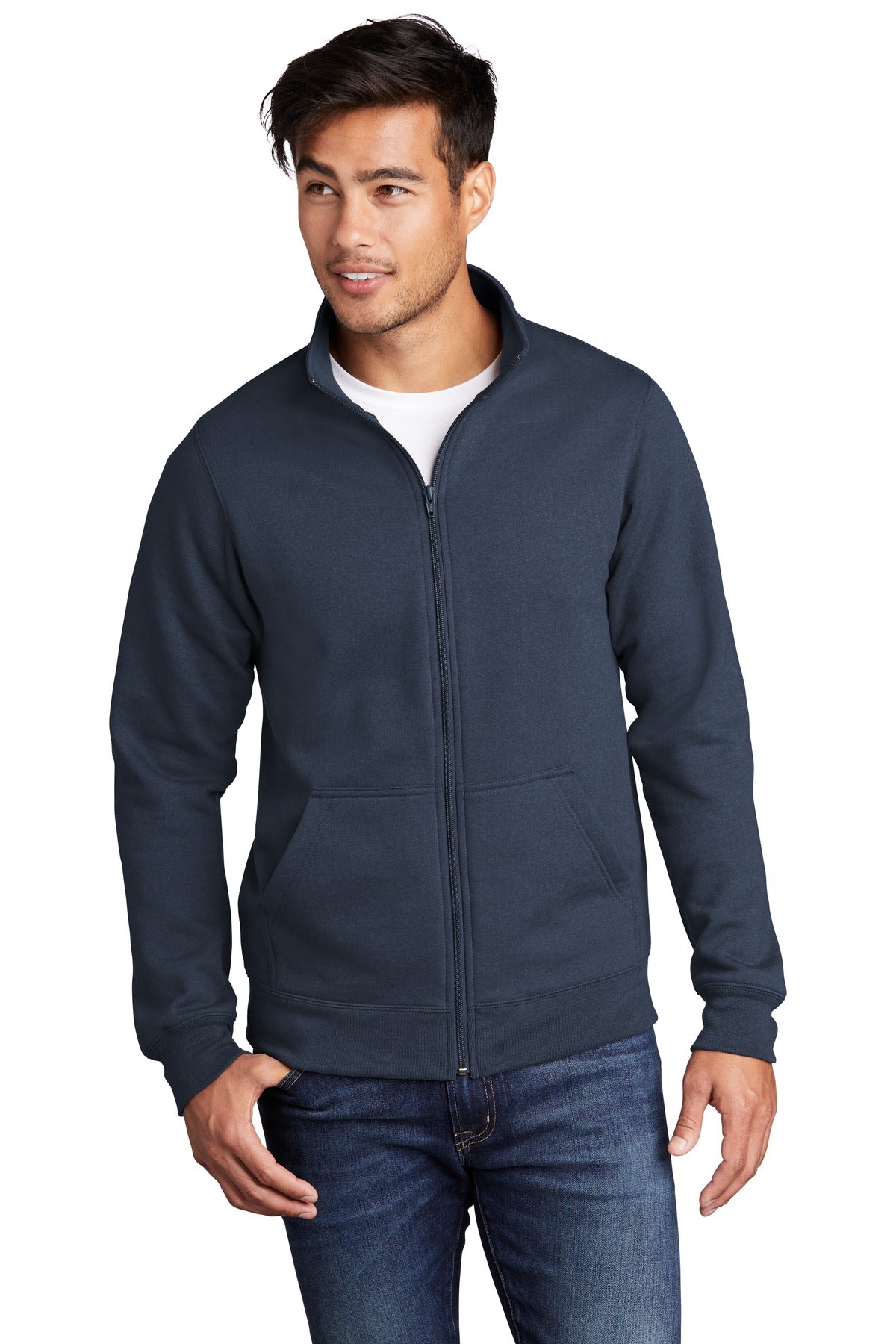 Port & Company® Core Fleece Cadet Full-Zip Sweatshirt