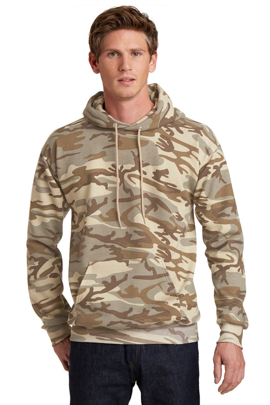 Port & Company® Core Fleece Camo Pullover Hooded Sweatshirt