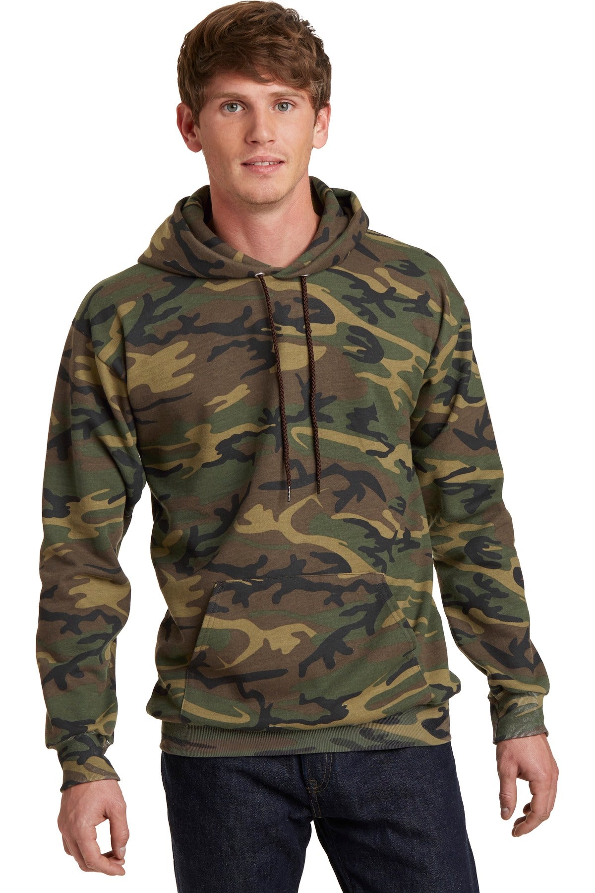Port & Company® Core Fleece Camo Pullover Hooded Sweatshirt