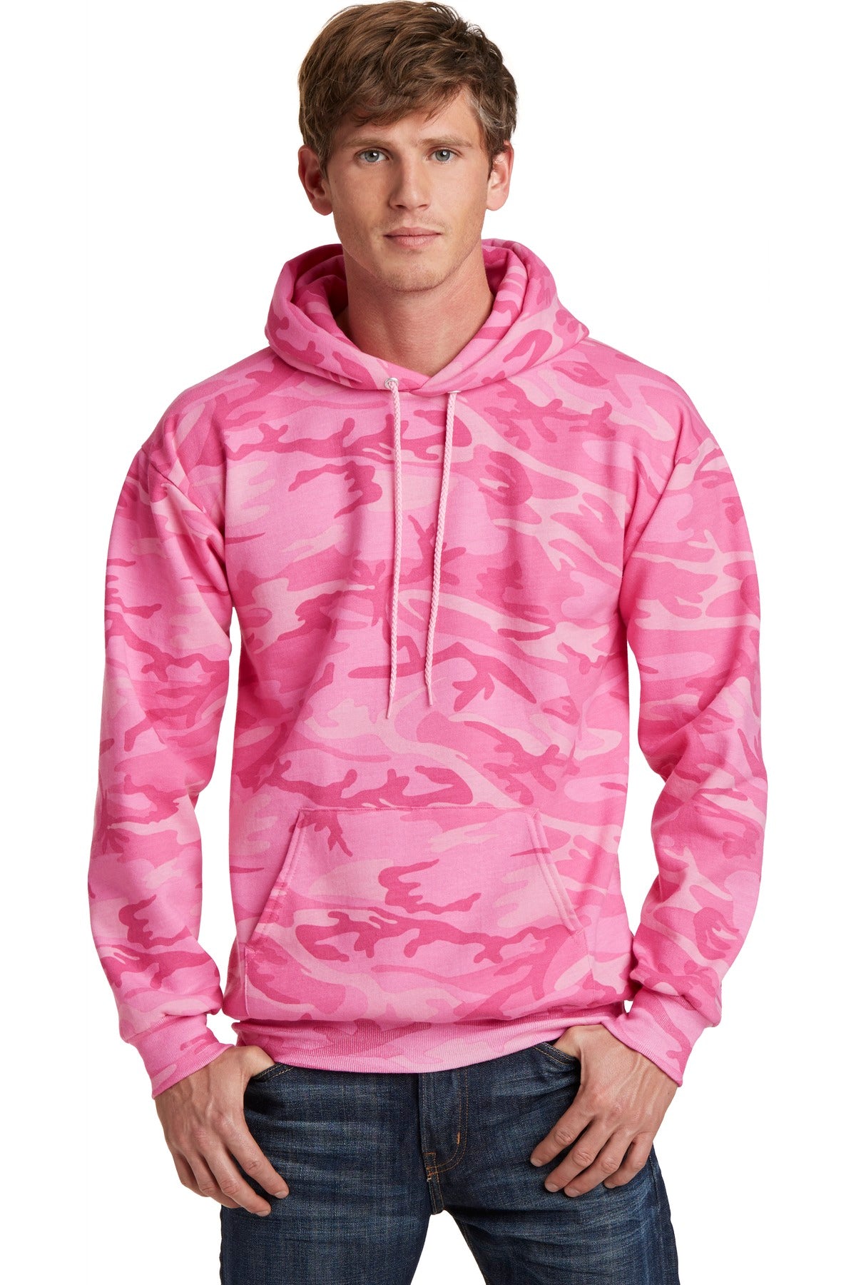 Port & Company® Core Fleece Camo Pullover Hooded Sweatshirt