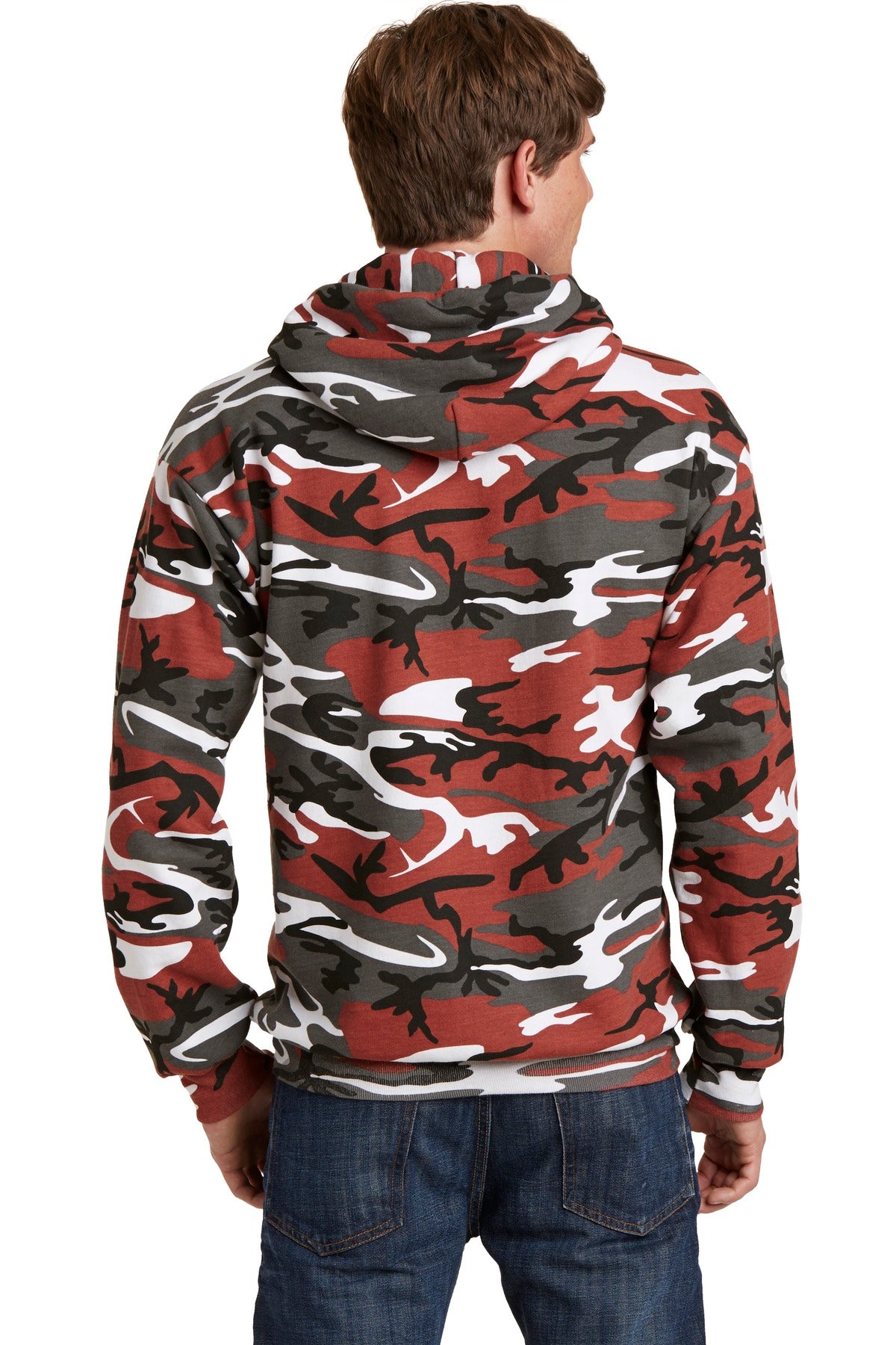 Port & Company® Core Fleece Camo Pullover Hooded Sweatshirt