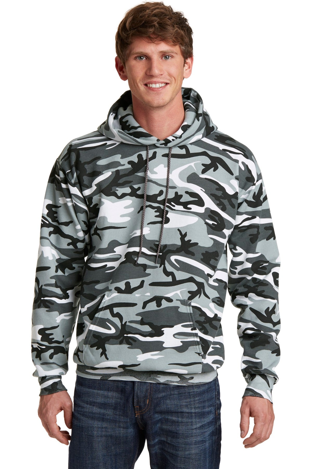 Port & Company® Core Fleece Camo Pullover Hooded Sweatshirt