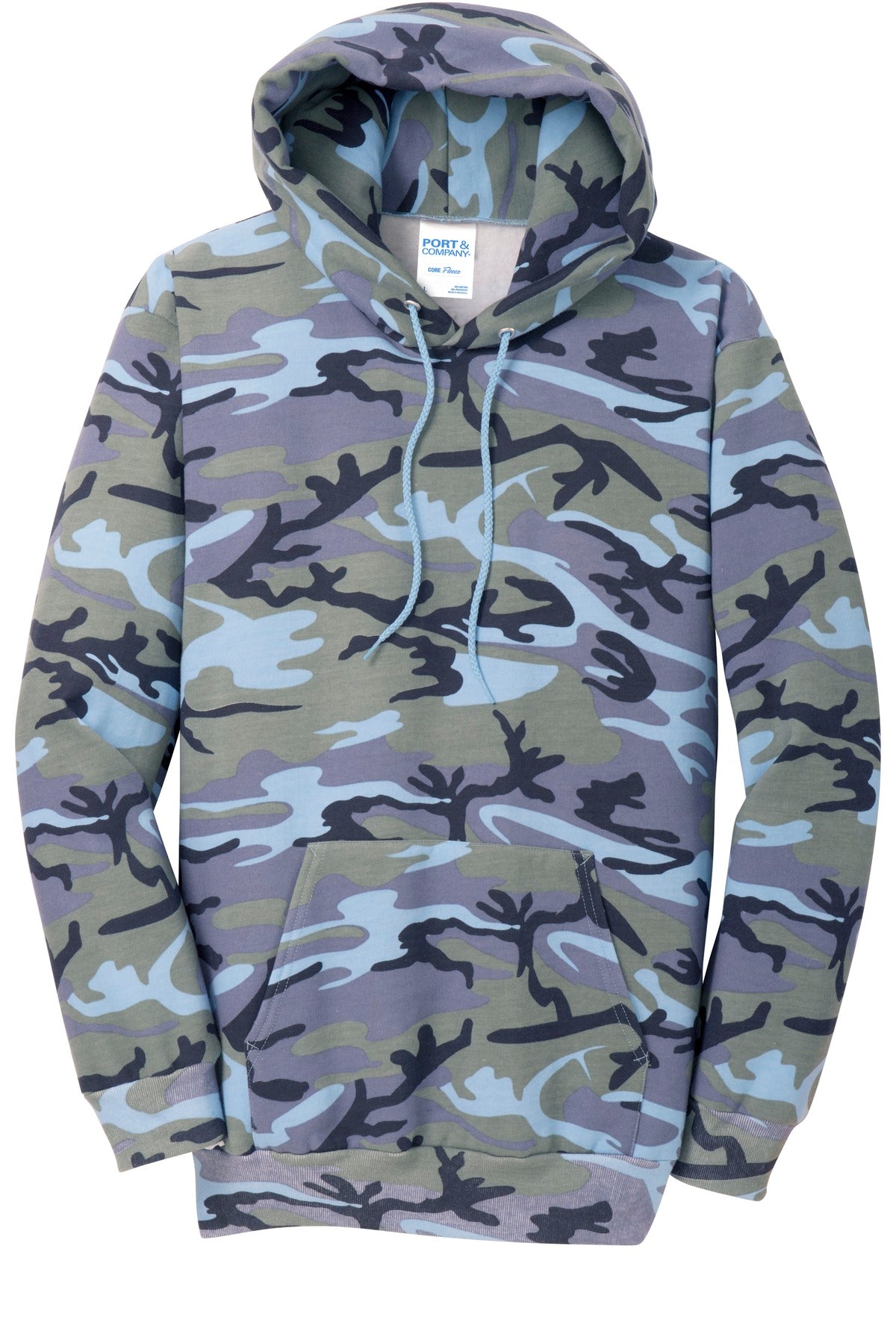 Port & Company® Core Fleece Camo Pullover Hooded Sweatshirt