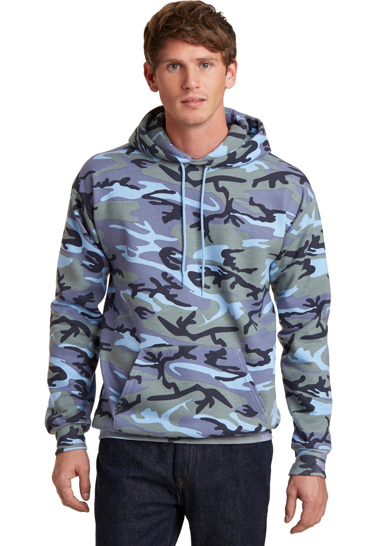 Port & Company® Core Fleece Camo Pullover Hooded Sweatshirt