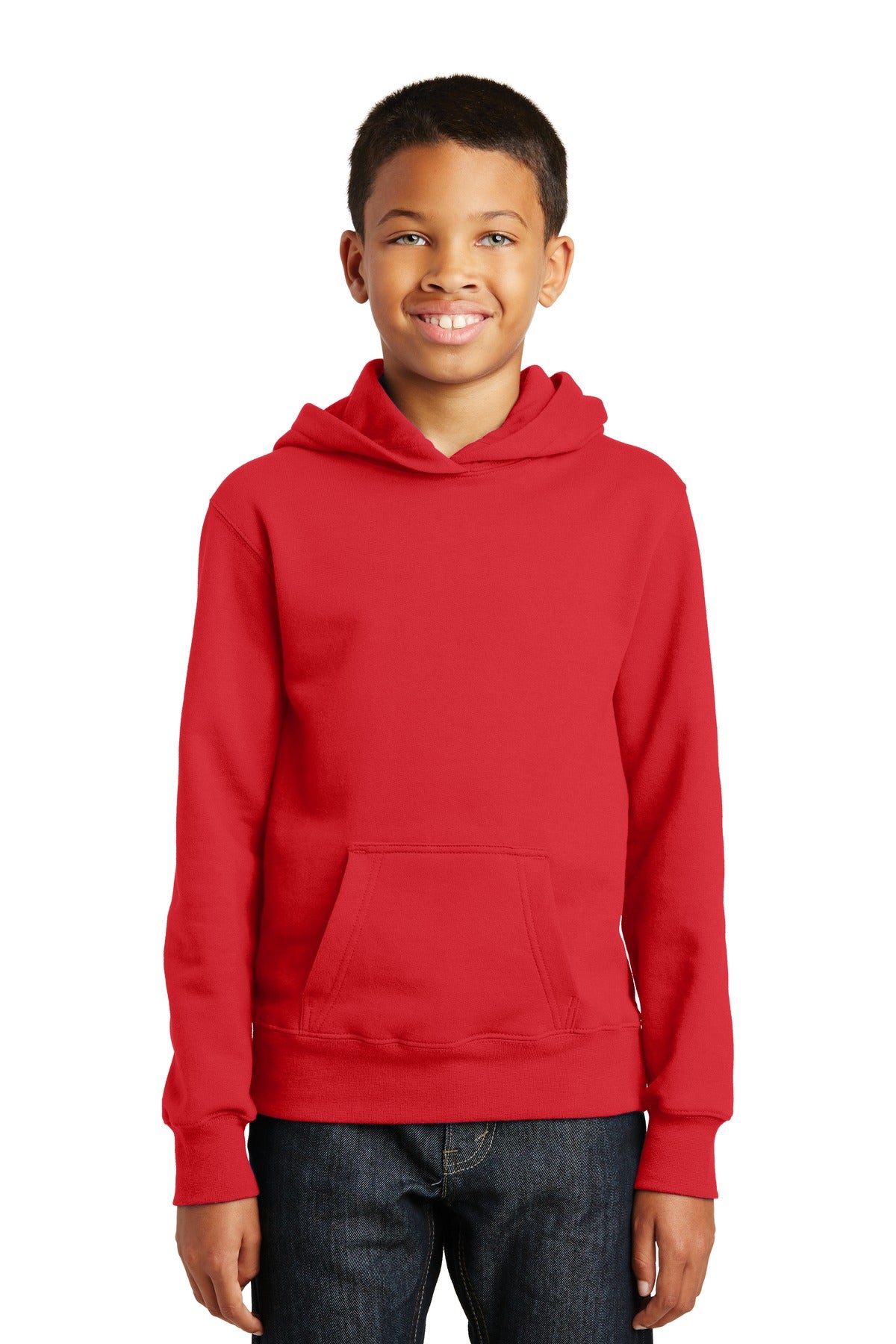 Port & Company® Youth Fan Favorite Fleece Pullover Hooded Sweatshirt