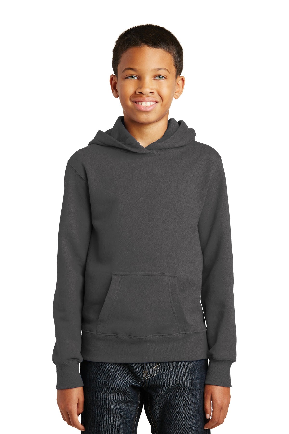 Port & Company® Youth Fan Favorite Fleece Pullover Hooded Sweatshirt