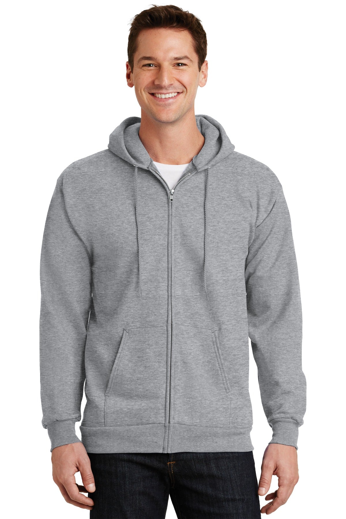 Port & Company® - Essential Fleece Full-Zip Hooded Sweatshirt