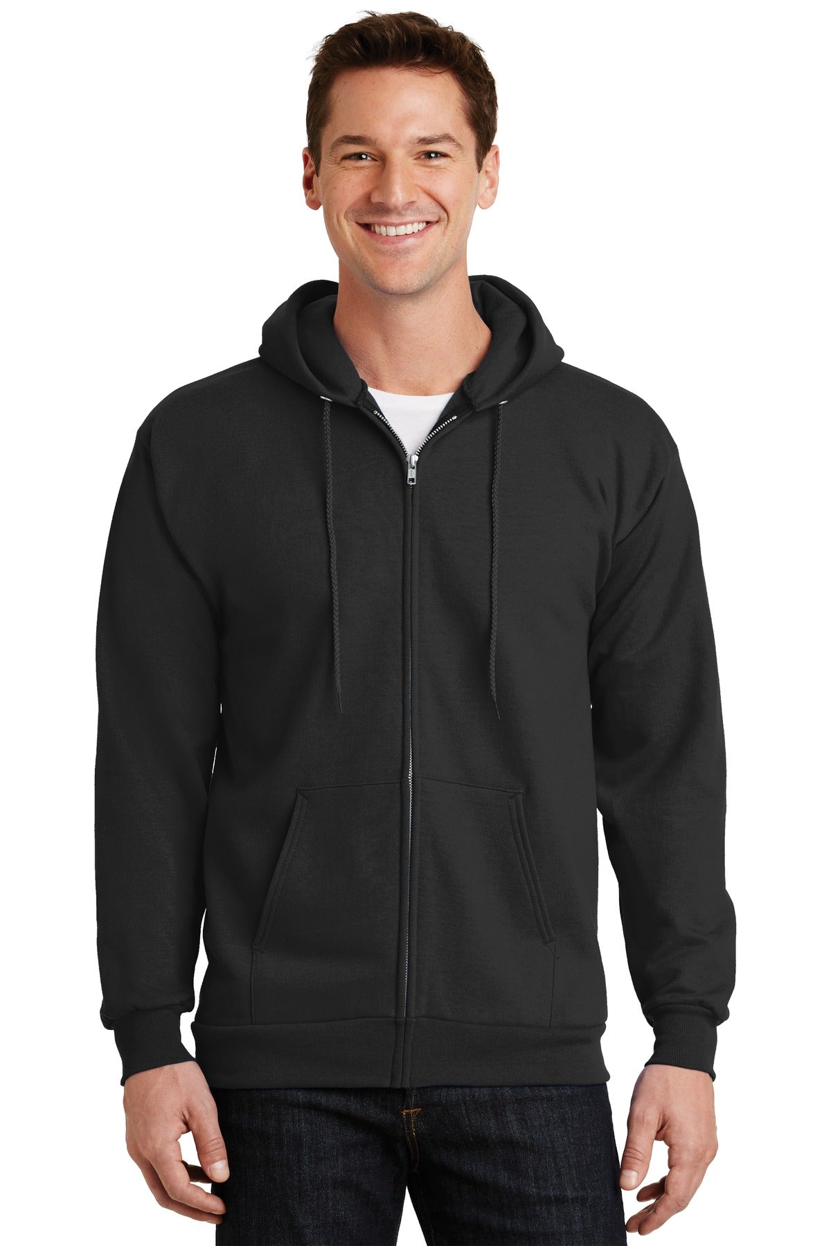 Port & Company® - Essential Fleece Full-Zip Hooded Sweatshirt