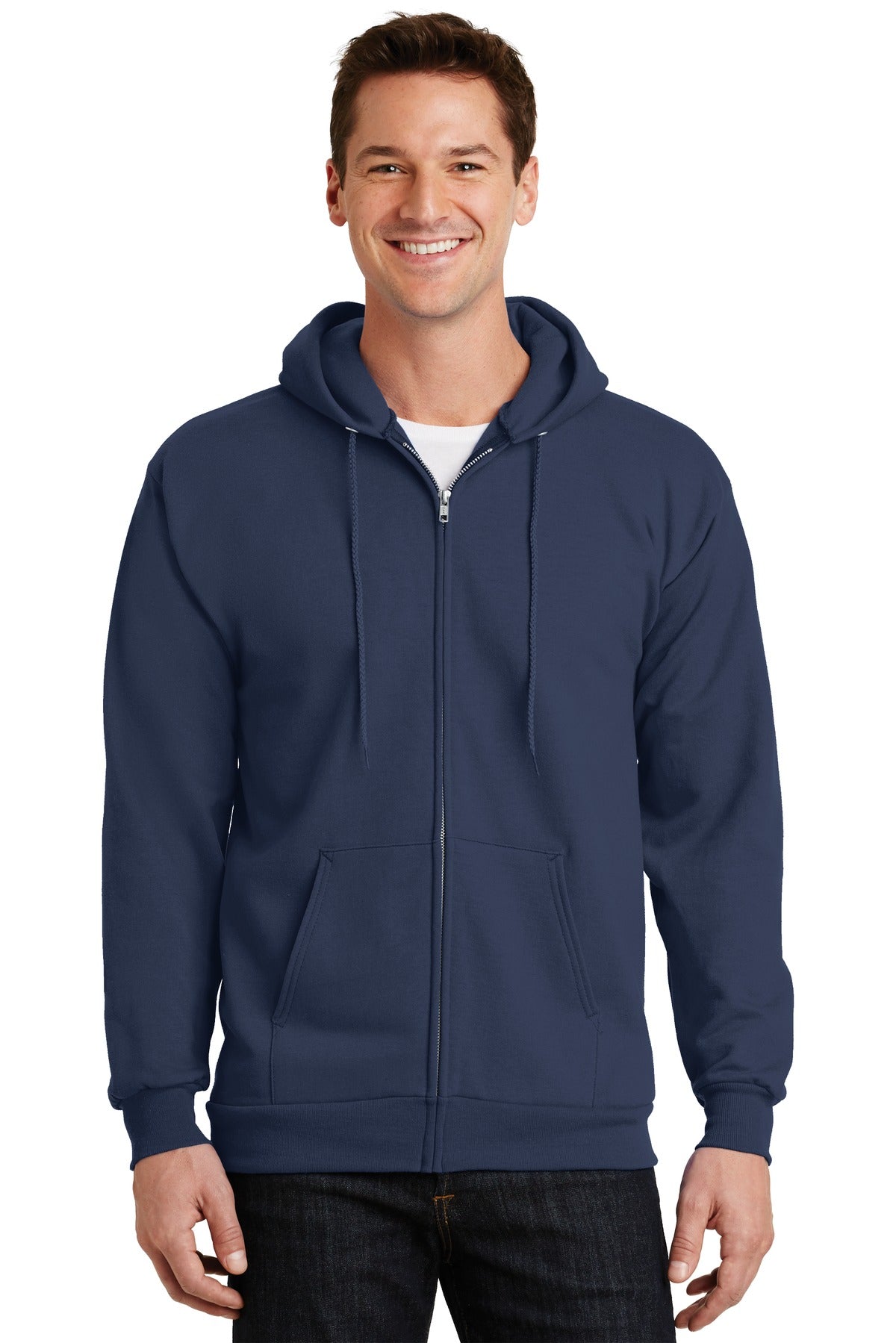 Port & Company® - Essential Fleece Full-Zip Hooded Sweatshirt