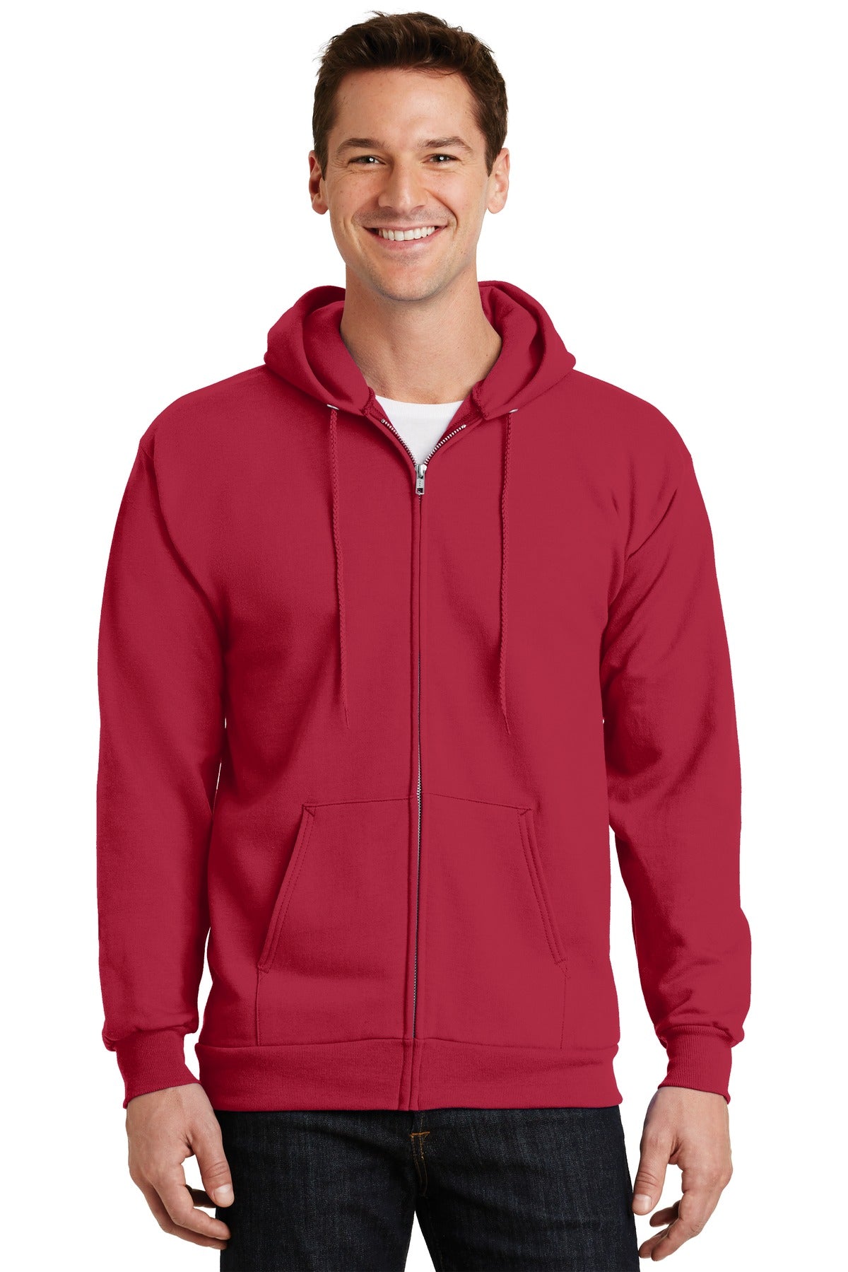 Port & Company® - Essential Fleece Full-Zip Hooded Sweatshirt