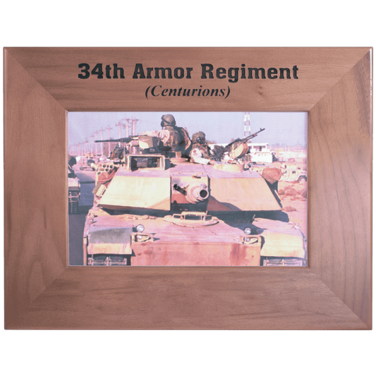 Custom Genuine Walnut Photo Frame with Laser Engraved Logo