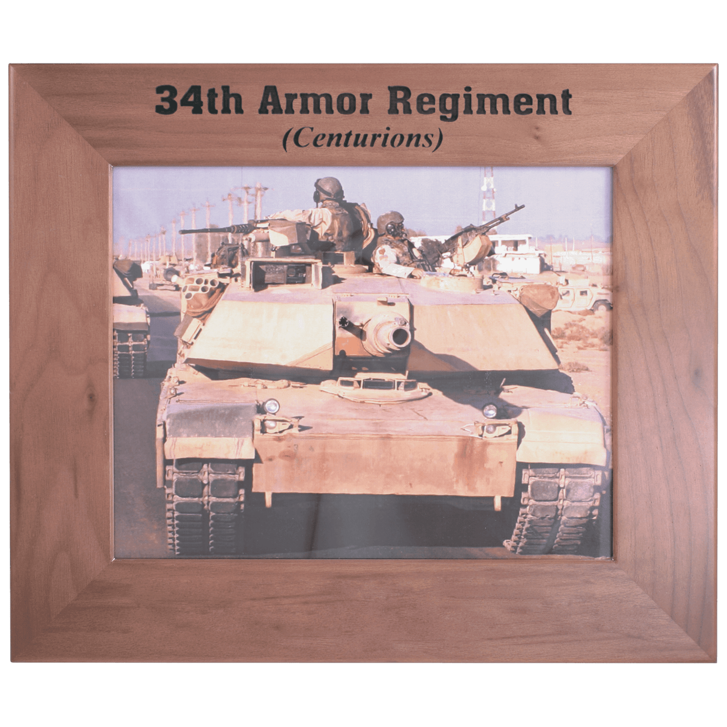 Custom Genuine Walnut Photo Frame with Laser Engraved Logo