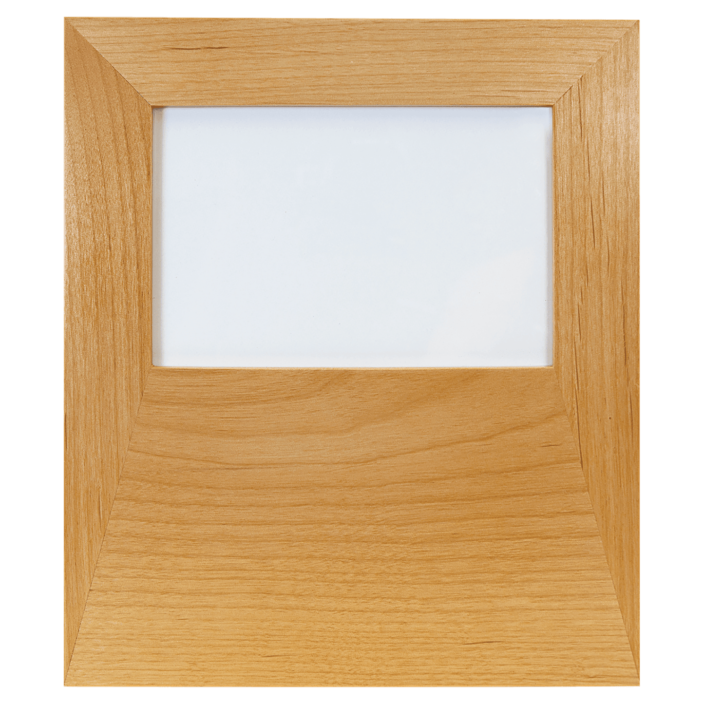 Genuine Red Alder 4"x 6" Picture Frame with 4 1/2" x 8" Engraving Area