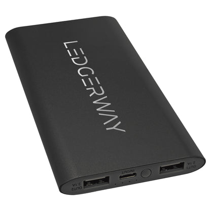 LEDGERWAY 8000mAh Power Bank & Wireless Charger with USB-C Cord