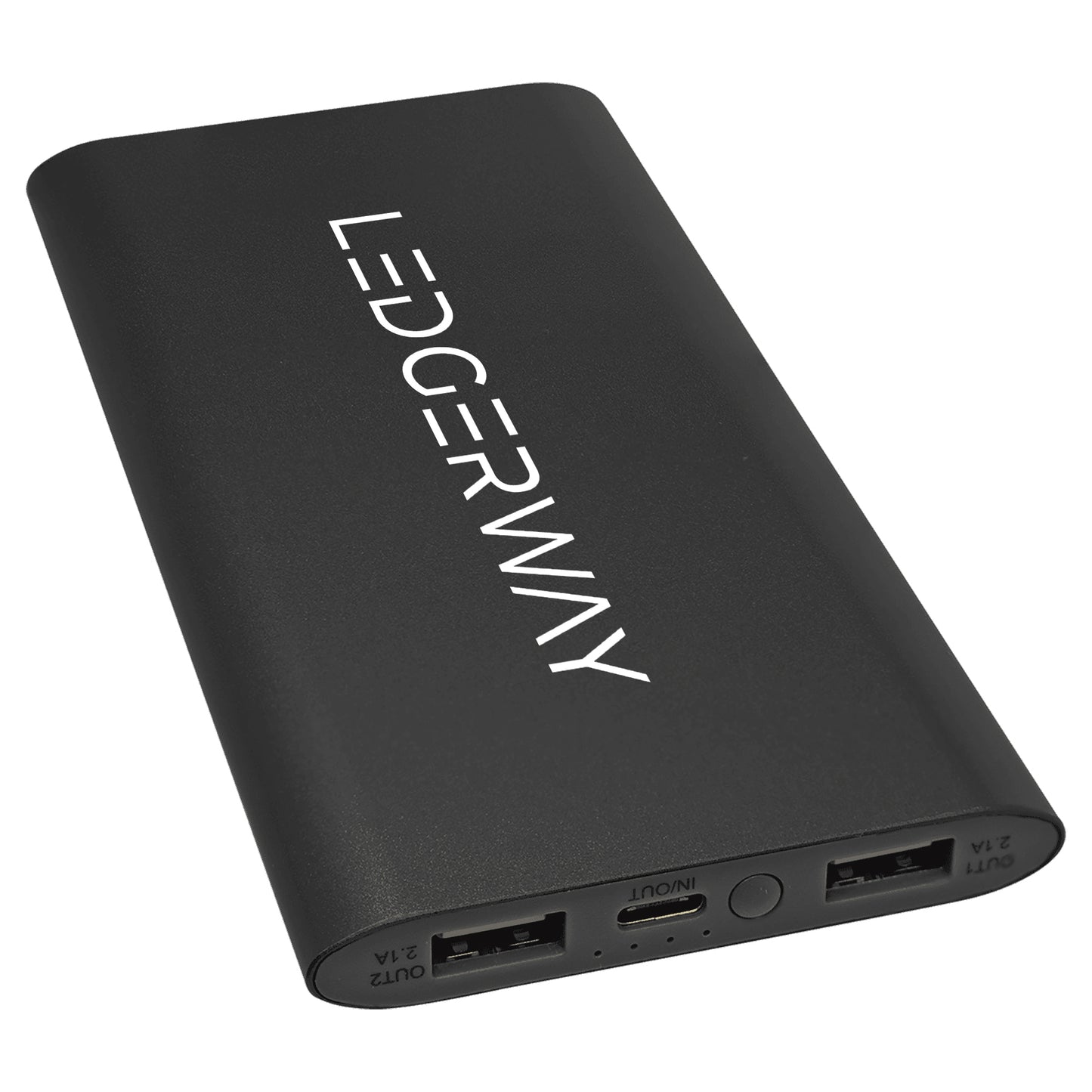 LEDGERWAY 8000mAh Power Bank & Wireless Charger with USB-C Cord