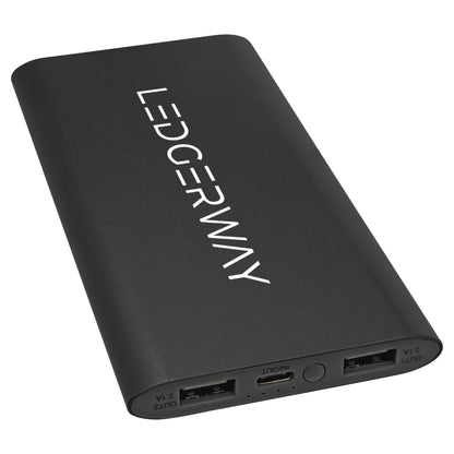 LEDGERWAY 8000mAh Power Bank & Wireless Charger with USB-C Cord
