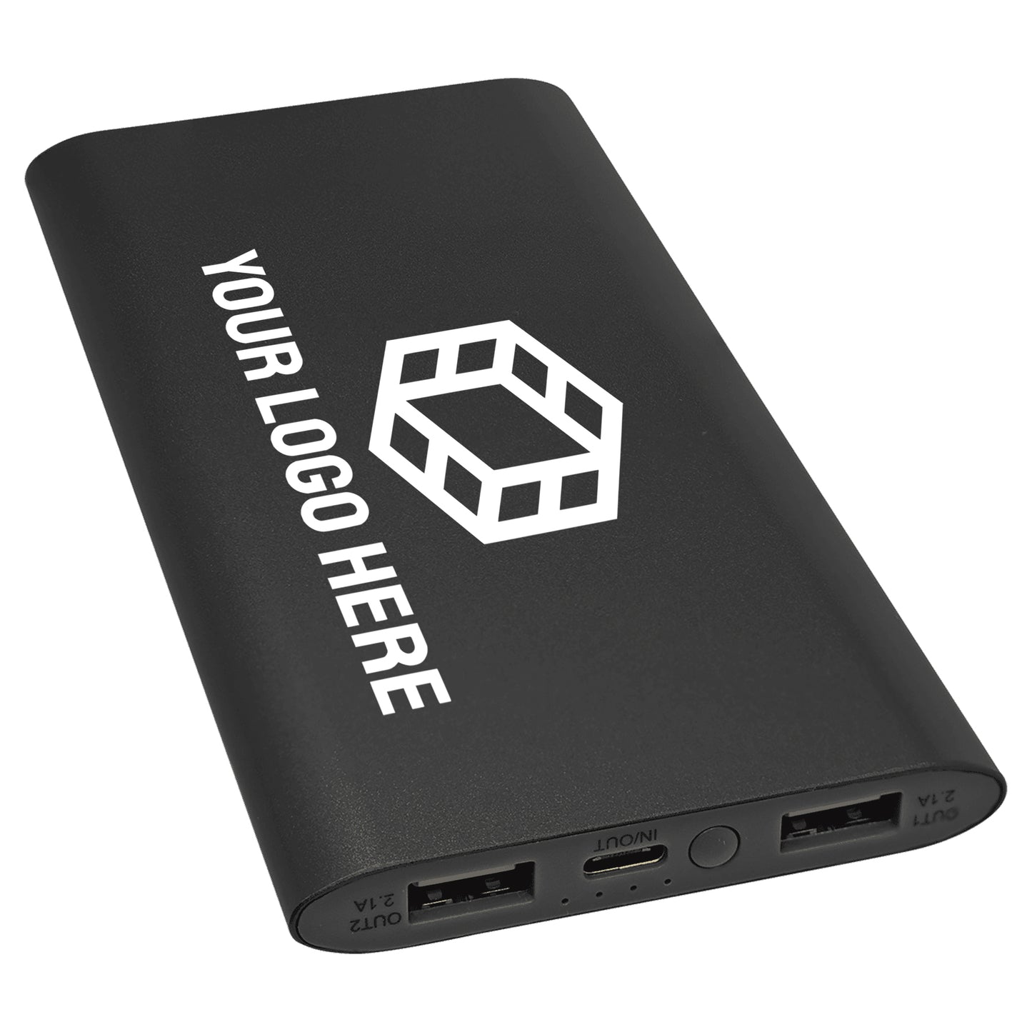8000mAh Power Bank & Wireless Charger with USB-C Cord