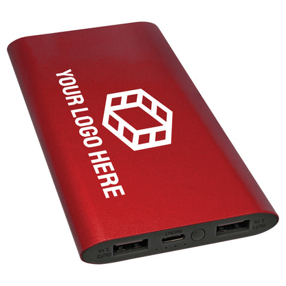 8000mAh Power Bank & Wireless Charger with USB-C Cord