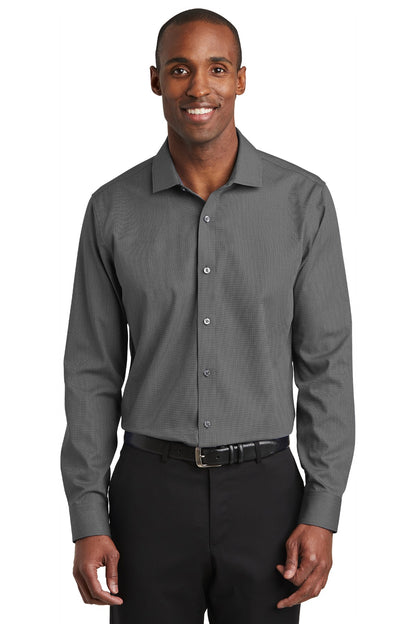 DISCONTINUED - Red House® Slim Fit Nailhead Non-Iron Shirt