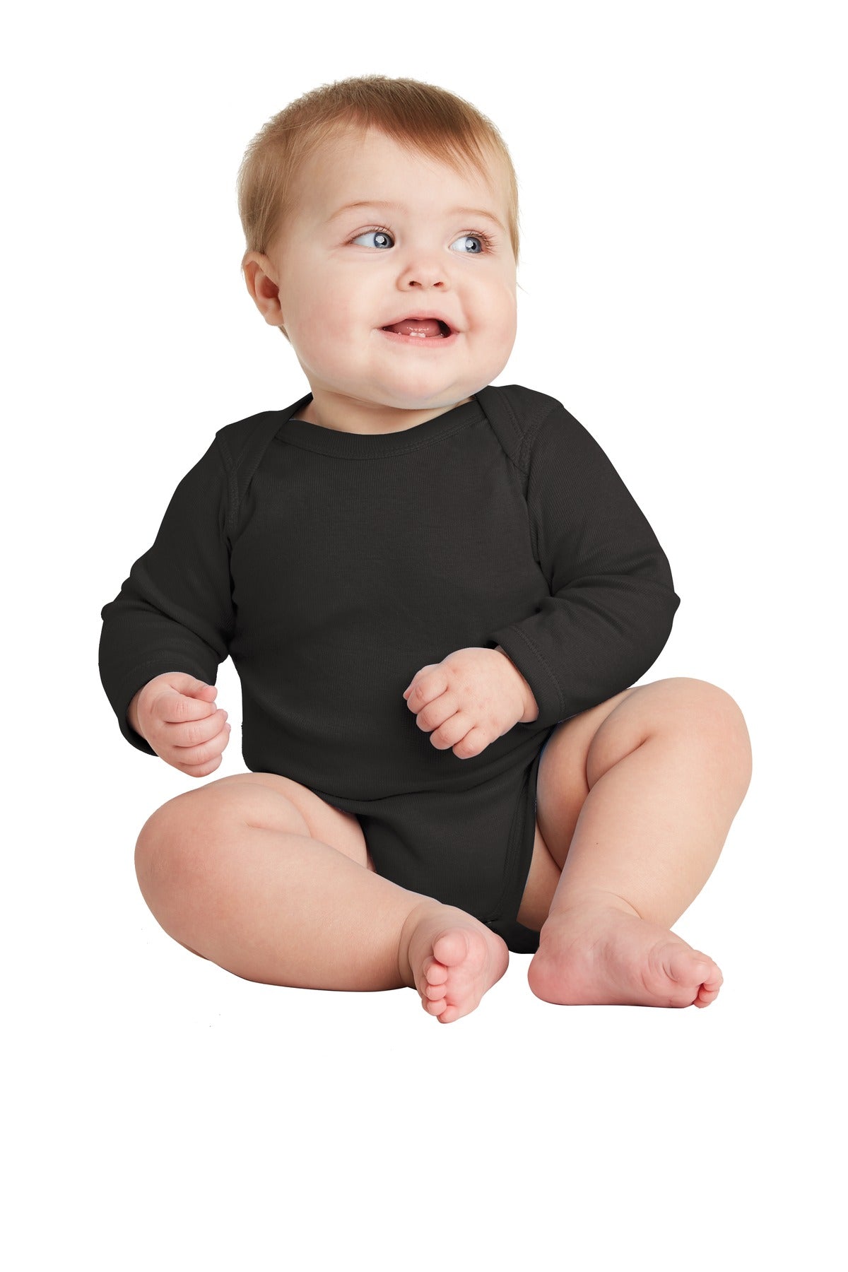 Rabbit Skins Infant Long Sleeve Baby Rib Bodysuit