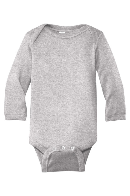 DISCONTINUED - Rabbit Skins Infant Long Sleeve Baby Rib Bodysuit -