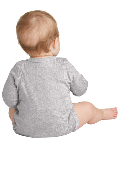 DISCONTINUED - Rabbit Skins Infant Long Sleeve Baby Rib Bodysuit -