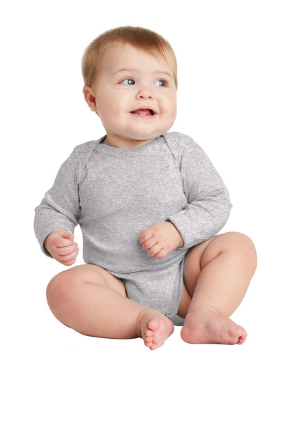 DISCONTINUED - Rabbit Skins Infant Long Sleeve Baby Rib Bodysuit -