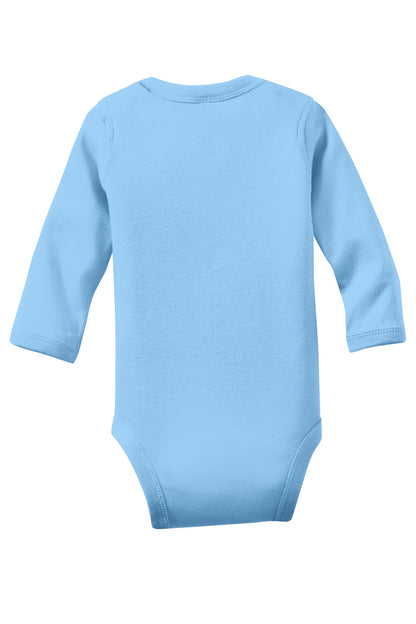 DISCONTINUED - Rabbit Skins Infant Long Sleeve Baby Rib Bodysuit -