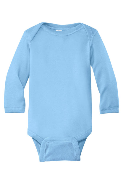 DISCONTINUED - Rabbit Skins Infant Long Sleeve Baby Rib Bodysuit -