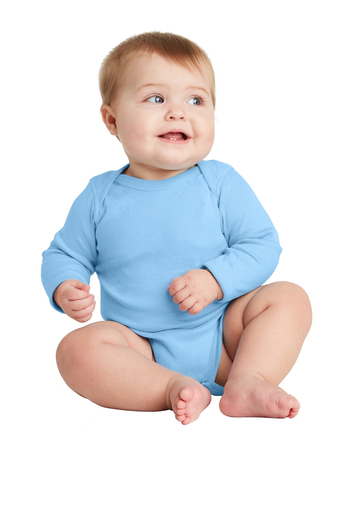 Rabbit Skins Infant Long Sleeve Baby Rib Bodysuit