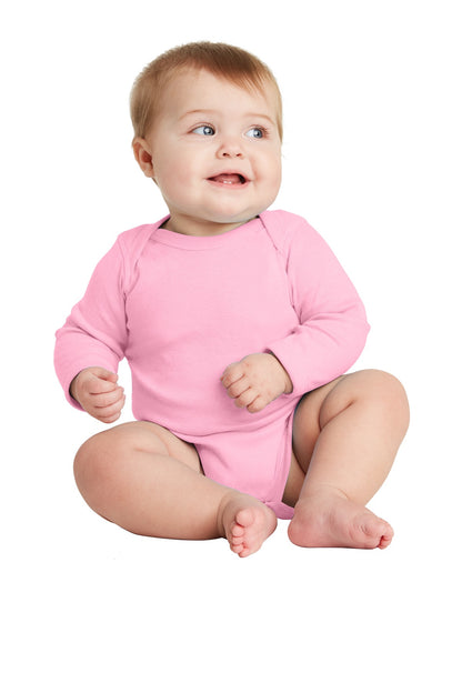 DISCONTINUED - Rabbit Skins Infant Long Sleeve Baby Rib Bodysuit -