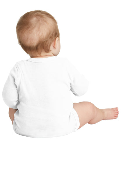 DISCONTINUED - Rabbit Skins Infant Long Sleeve Baby Rib Bodysuit -