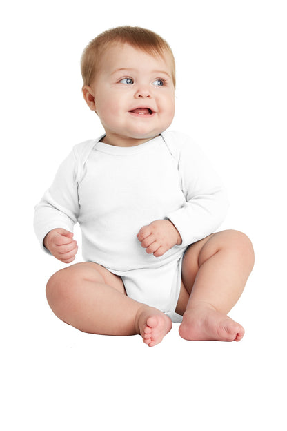 DISCONTINUED - Rabbit Skins Infant Long Sleeve Baby Rib Bodysuit -