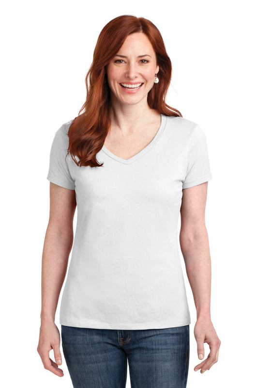 Hanes® Women's Perfect-T Cotton V-Neck T-Shirt