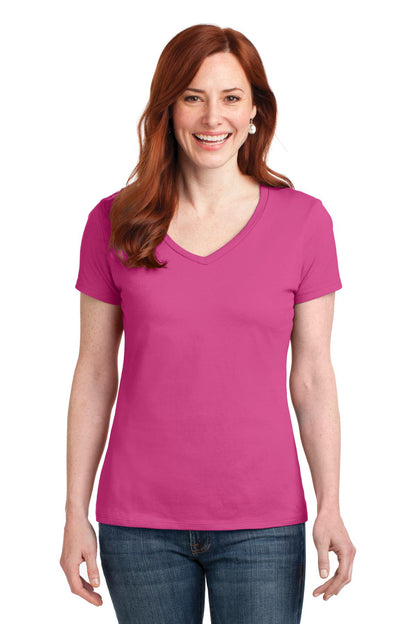 DISCONTINUED - Hanes® Women's Perfect-T Cotton V-Neck T-Shirt