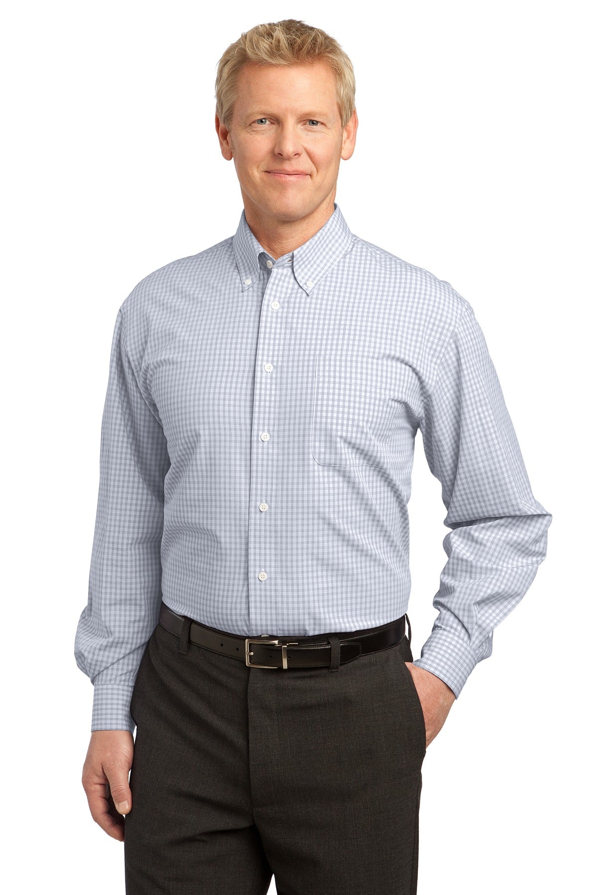 Port Authority® Plaid Pattern Easy Care Shirt