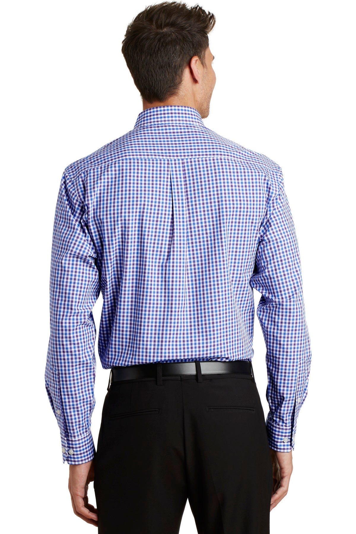 Port Authority® Long Sleeve Gingham Easy Care Shirt