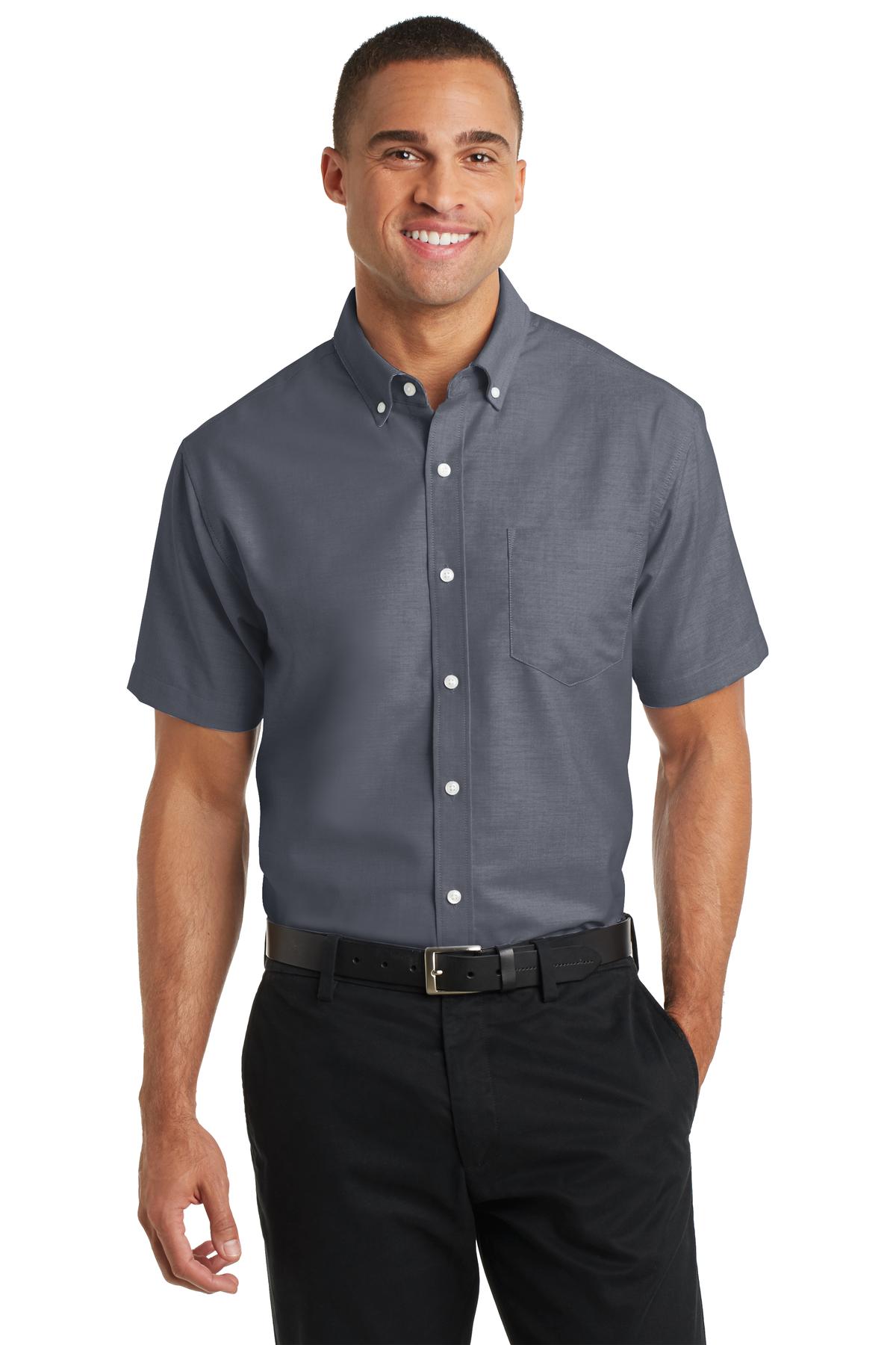 Port Authority® Short Sleeve SuperPro Oxford Shirt